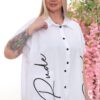 Wholesale Asymmetrical Striped Panel Tunic Shirt Wholesale Asymmetrical Striped Panel Tunic Shirt