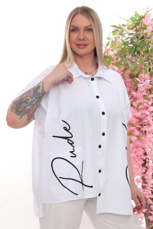 Wholesale Asymmetrical Striped Panel Tunic Shirt Wholesale Asymmetrical Striped Panel Tunic Shirt