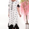 Polka Dot Asymmetrical Tunic Dress - Wholesale Fashion