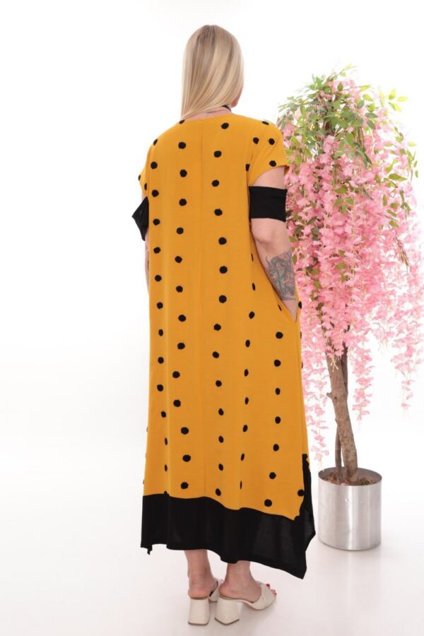 Polka Dot Asymmetrical Tunic Dress - Wholesale Fashion