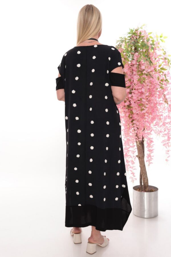 Polka Dot Asymmetrical Tunic Dress - Wholesale Fashion
