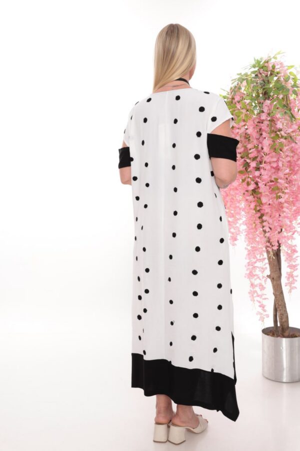 Polka Dot Asymmetrical Tunic Dress - Wholesale Fashion