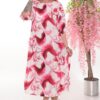 Premium Blue Abstract Print Dress - Wholesale Fashion Premium Blue Abstract Print Dress - Wholesale Fashion