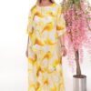 Premium Blue Abstract Print Dress - Wholesale Fashion Premium Blue Abstract Print Dress - Wholesale Fashion