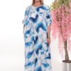 Premium Blue Abstract Print Dress - Wholesale Fashion Premium Blue Abstract Print Dress - Wholesale Fashion