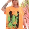 Premium Graphic Blouse with Vibrant Abstract Print Premium Graphic Blouse with Vibrant Abstract Print