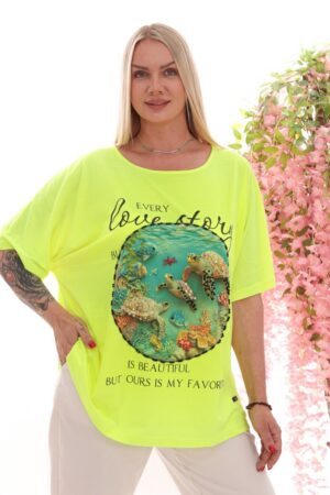 Premium Graphic Blouse - Oversized Fit