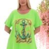 Premium Neon Yellow Graphic Blouse - Wholesale Fashion Top Premium Neon Yellow Graphic Blouse - Wholesale Fashion Top