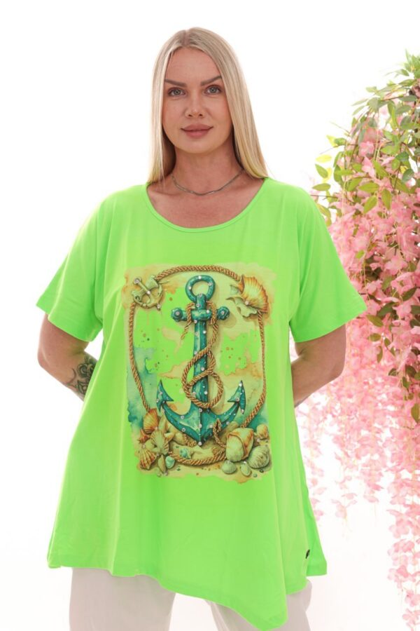 Premium Neon Yellow Graphic Blouse - Wholesale Fashion Top Premium Neon Yellow Graphic Blouse - Wholesale Fashion Top