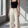 Premium Eyelet Detail Trousers - Wholesale