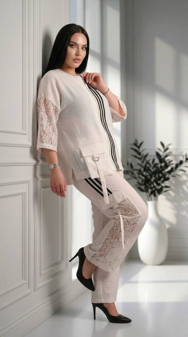 Red Lace Cargo Two-Piece Set - Premium Wholesale Red Lace Cargo Two-Piece Set - Premium Wholesale