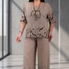 Premium Leopard Print Two-Piece Set - Wholesale Comfort Wear