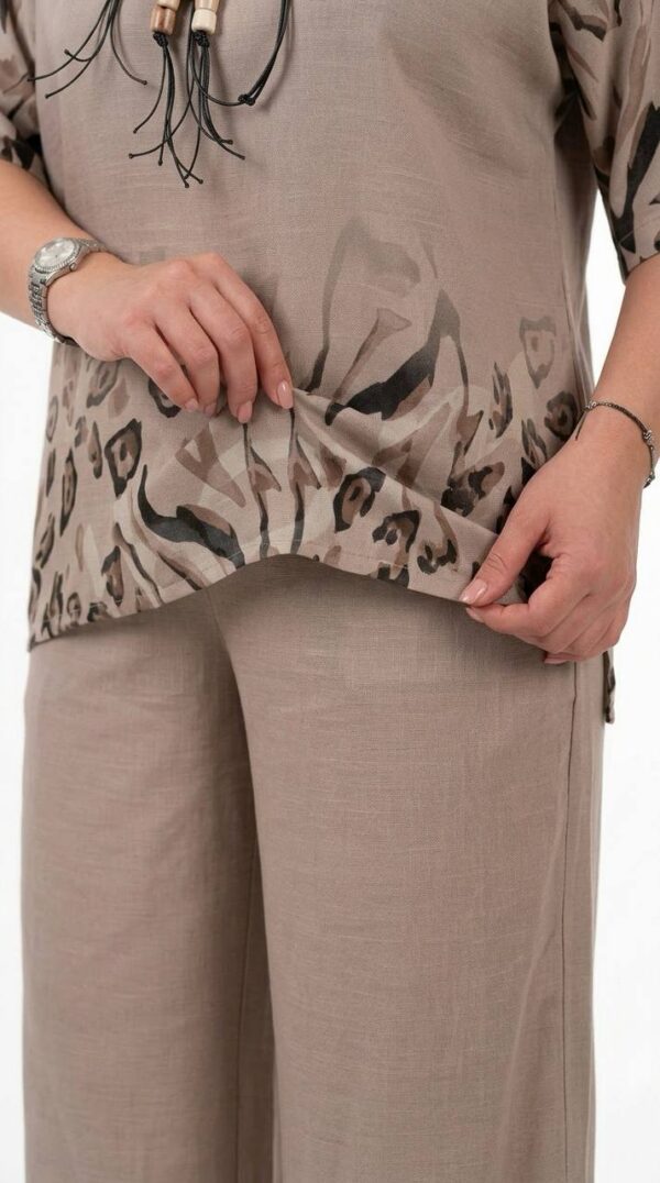 Premium Leopard Print Two-Piece Set - Wholesale Comfort Wear