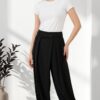 Premium Black Pleated Trousers - Wholesale Premium Black Pleated Trousers - Wholesale