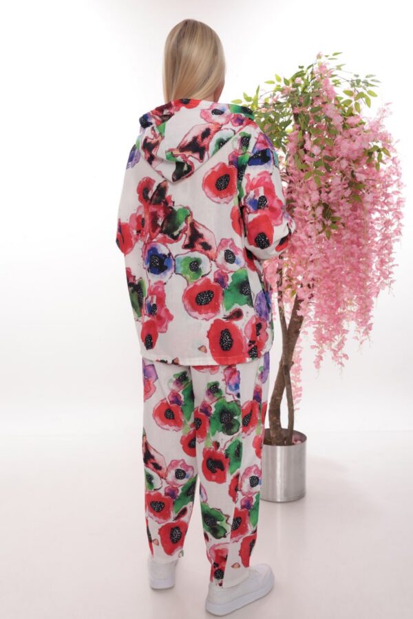 Modern Mixed Print Palazzo Pant Suit Modern Mixed Print Palazzo Pant Suit