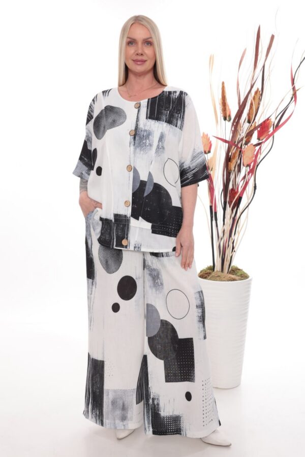 Abstract Print Two-Piece Set - Premium Wholesale Fashion Abstract Print Two-Piece Set - Premium Wholesale Fashion