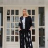 Black & White Abstract Top Bottom Set Black & White Abstract Top Bottom Set