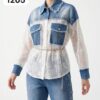Premium Color-Block Denim Jacket & Jogger Set Premium Color-Block Denim Jacket & Jogger Set