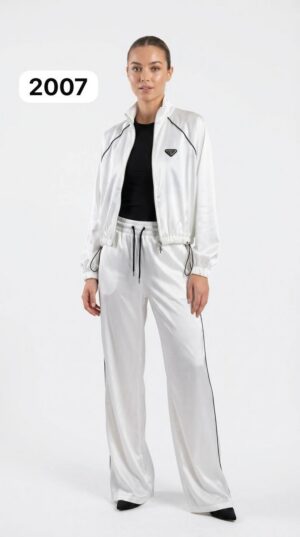 TATU2007 White Athletic Tracksuit Set TATU2007 White Athletic Tracksuit Set