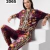 Premium Velvet Embroidered Tracksuit - Luxury Two-Piece Set