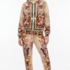 Premium Velvet Embroidered Tracksuit - Luxury Two-Piece Set