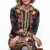Premium Velvet Embroidered Tracksuit - Luxury Two-Piece Set