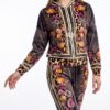 Premium Velvet Embroidered Tracksuit - Luxury Two-Piece Set