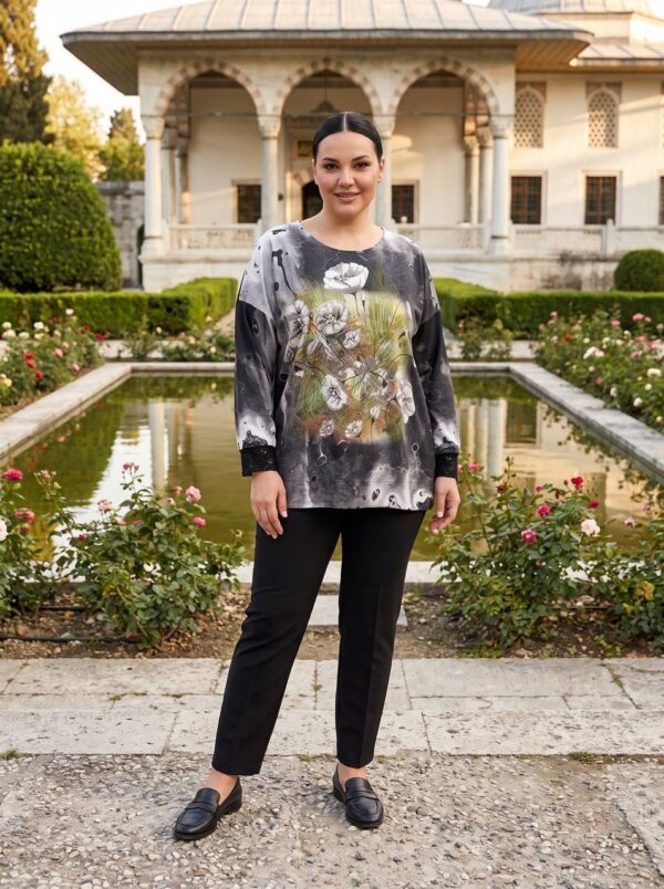 Premium Floral Print Blouse - Wholesale Women's Apparel
