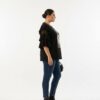 tg_4edb44c589137d73 Premium Black Ruffle Blouse with Graphic Print - Wholesale