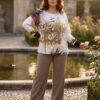 tg_443e9f6a18d4db1c Premium Floral Print Blouse - Wholesale Women's Apparel