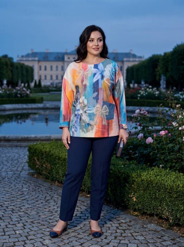 tg_b816a49892ce1992 Premium Multicolor Floral Blouse - Wholesale