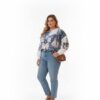 tg_476b504a447f33b0 Premium Butterfly Print Blouse - Sizes 44-48