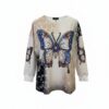tg_9f658e3719cb596b Premium Butterfly Print Blouse - Sizes 44-48