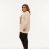 tg_f28955cedcb4e072 Premium Cream Graphic Blouse with Striped Sleeves