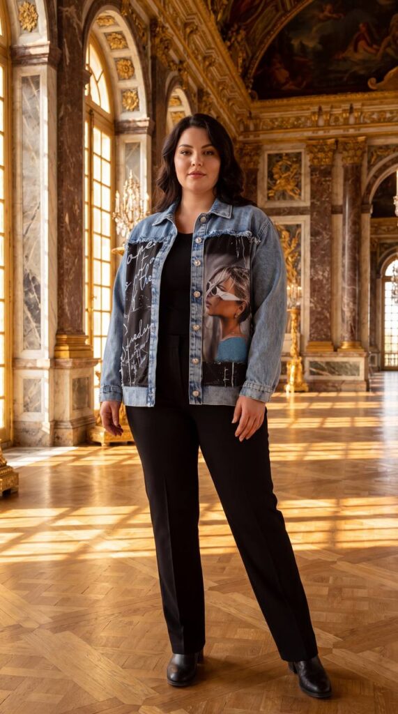 tg_8ab2d23e6f482d14 Premium Denim Jacket with Graphic Print