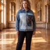 tg_3c606591cf930747 Premium Denim Jacket with Graphic Print