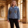 tg_3337252bdb07194f Premium Denim Jacket with Embroidered Pockets