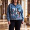 tg_94fff507ec153fc3 Premium Denim Jacket with Artistic Print