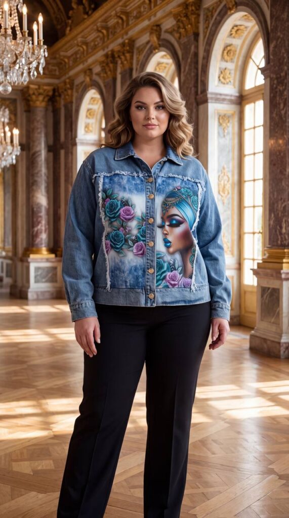 tg_94fff507ec153fc3 Premium Denim Jacket with Artistic Print