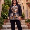 Premium Black Artistic Print Shirt - Wholesale