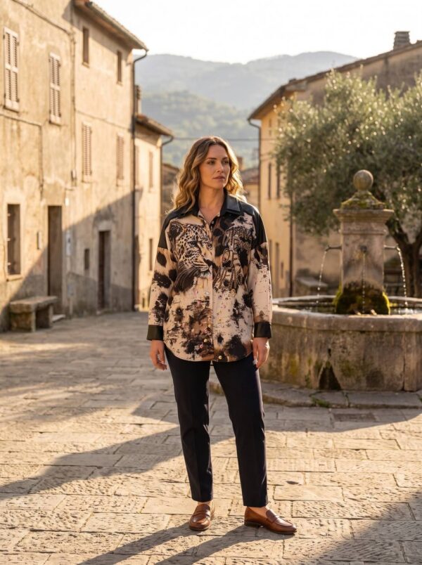 Premium Patterned Button-Up Shirt
