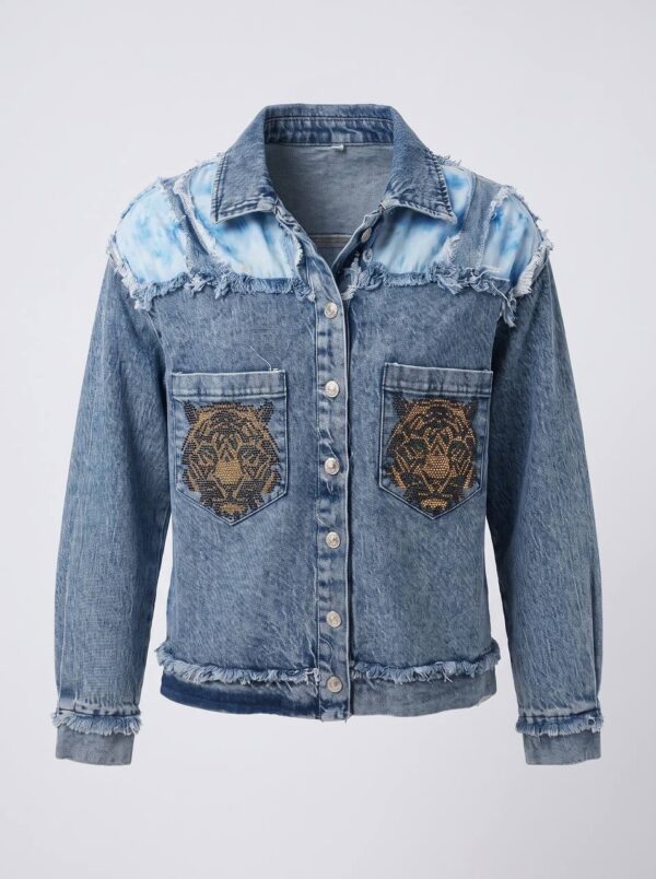 tg_0810e02a685700e2 Premium Denim Jacket with Embroidered Pockets