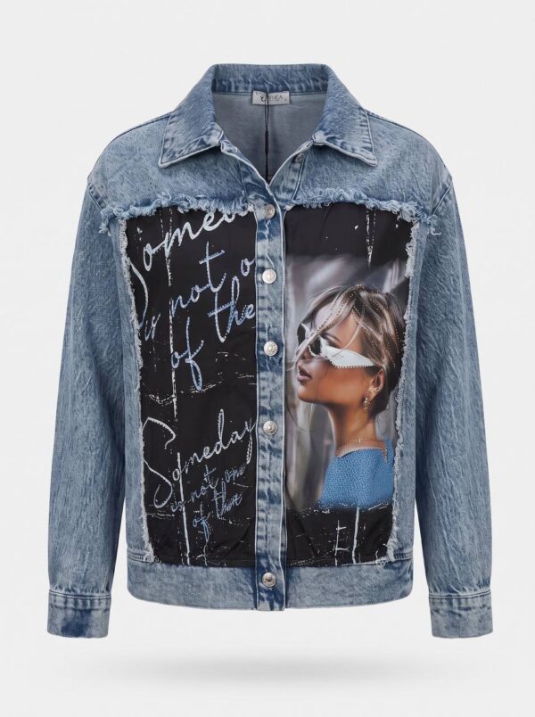 tg_16ecd8cdfbefe0c3 Premium Denim Jacket with Graphic Print