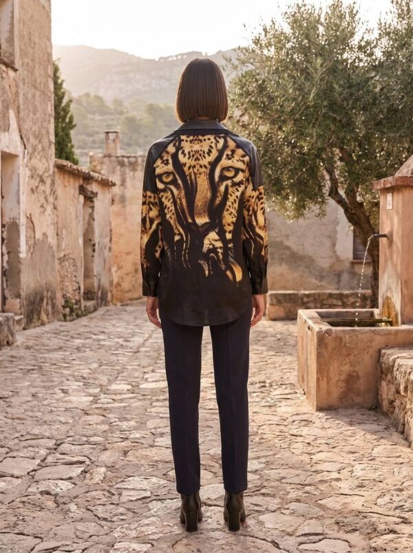 tg_4d994ca414893580 Premium Tiger Print Silk Shirt