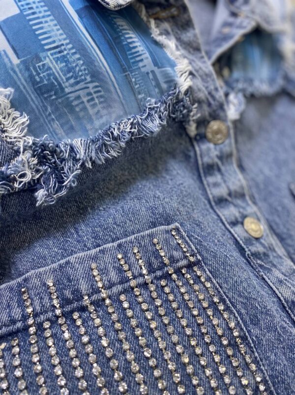 tg_62be407619583dee Premium Distressed Denim Shirt Jacket
