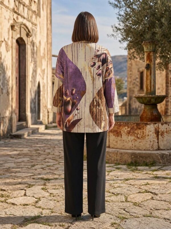 tg_65d4a5029357df14 Premium Mixed Print Zip-Up Jacket with Coordinating Trousers
