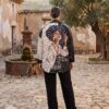 tg_66924986b54284f8 Mixed Pattern Button-Up Shirt