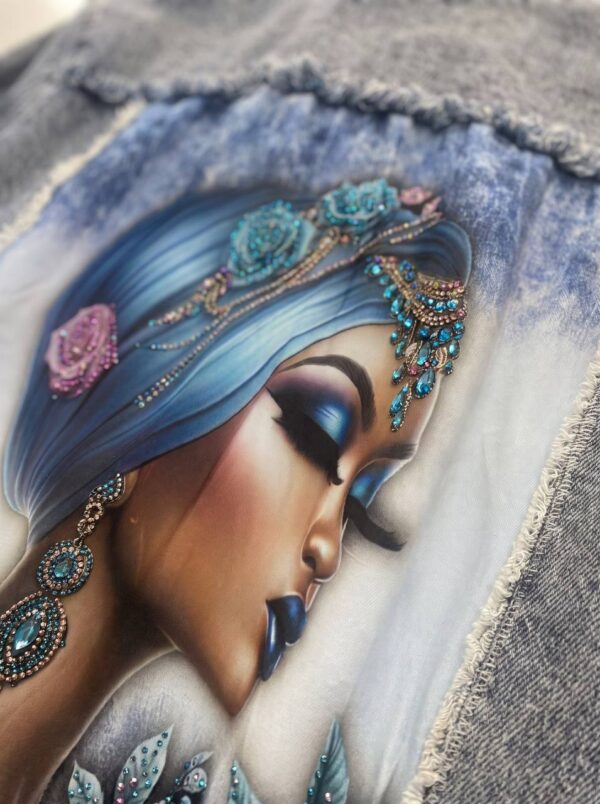 tg_6c098ad01985fdb0 Premium Denim Jacket with Artistic Print