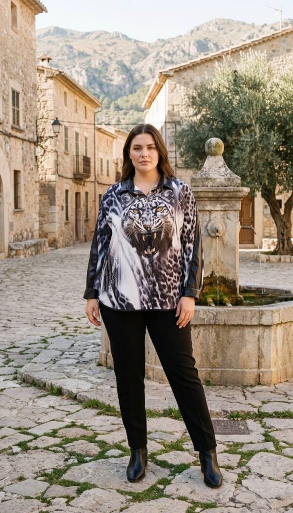 Premium Animal Print Silk Shirt
