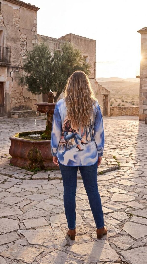 Premium Blue Graphic Shirt